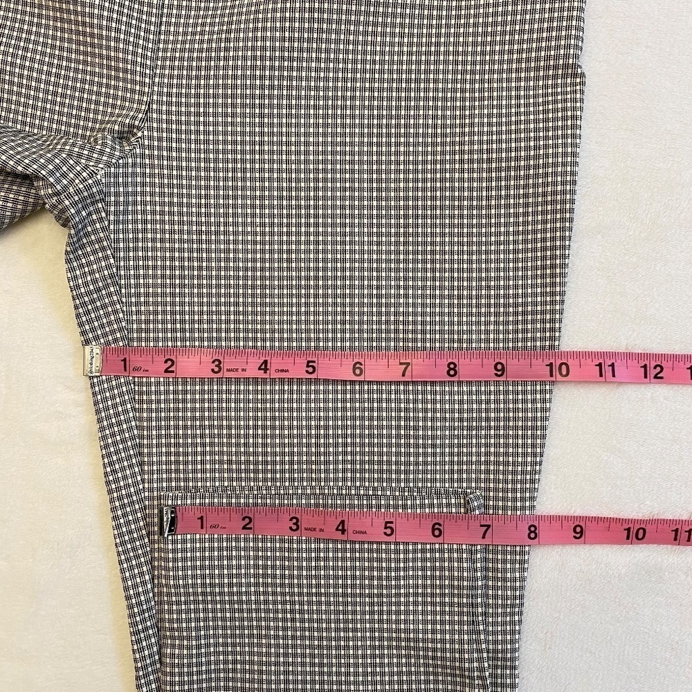 Hilary Radley Pull-On Ankle Pant, Slim, Pockets, Gray/White/Black, Medium, NWT - Picture 12 of 16